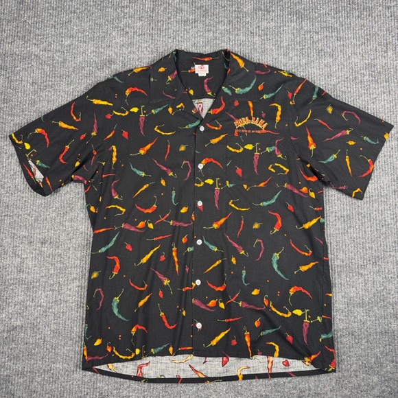 Scorpio Other - Vtg 90s Scorpio Camp Shirt Mens XL Short Sleeve Chili Pepper Print Made in USA